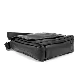 Класичний чоловічий месенджер з клапаном TIDING BAG t003A чорний - мініатюра 3