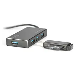 USB-Хаб Digitus USB-A 4хUSB-А, активний (DA-70240-1) - мініатюра 4