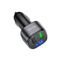FM модулятор HOCO E67, Black, Box - мініатюра 3