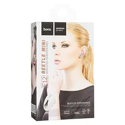Bluetooth гарнитура ORIG Hoco E12 White - мініатюра 4