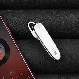 Моно бездротова гарнітура (Bluetooth) Hoco E49 Young Business біла - мініатюра 2