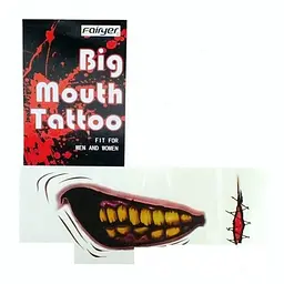 Тату для обличчя Big mouth Tattoo
