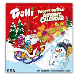 Адвент календар Trolli Fruity Gummi Advent Calendar 75 г