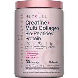 Креатин та мультиколагенові біо-пептиди Neocell Creatine + Multi Collagen Bio Peptides Protein 285 г
