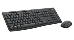 Комплект бездротовий Logitech MK295, Graphite, клавіатура + миша, вологозахищена конструкція, технологія "SilentTouch" (920-009800) - мініатюра 2