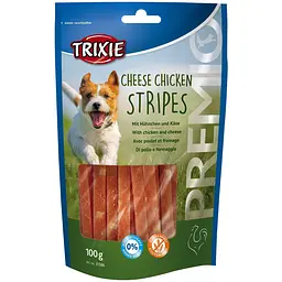 Ласощі для собак Trixie PREMIO Chicken Cheese Stripes 100 г (курка та сир)