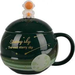 Чашка Led Starry Sky з кришкою та ложкою 300 мл (B060375)