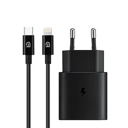 Зарядний пристрій ArmorStandart AR-TA800 USB-C 25W Black + кабель USB-C to Lightning (ARM77721)