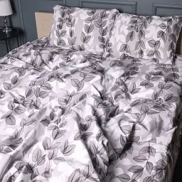 Наволочка MirSon Ranforce Elite 17-0694 Onyx Marble Tiles 70х70 см чорно-сіра з бежевим (2200010454420) - мініатюра 5