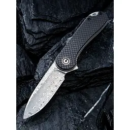 Ніж Civivi Elementum, Damascus, Carbon Fiber/G10 (C907DS) - мініатюра 8
