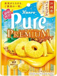 Жувальні цукерки Kanro Pure Gumi Okinawan Pineapple зі смаком ананасу 54 г