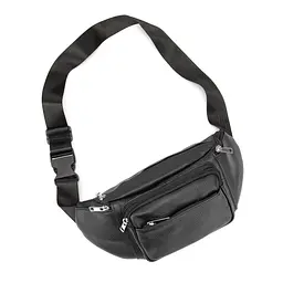 Містка шкіряна сумка на пояс чорна Tiding Bag M56-2030A - мініатюра 8