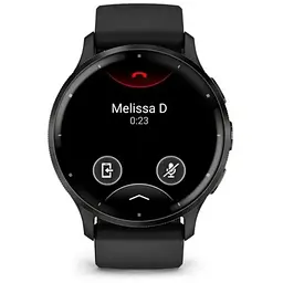 Смарт-годинник Garmin Venu 3 Slate Stainless Steel Bezel with Black Case and Silicone Band (010-02784-51) - мініатюра 2