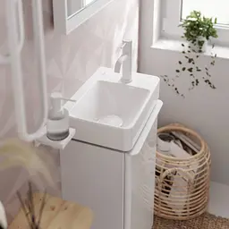 Змішувач для умивальника Hansgrohe Tecturis S CoolStart EcoSmart+ з д/к push-open matt white 73302700 - мініатюра 2