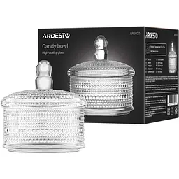 Цукерниця Ardesto Verbena прозора 12.5 см (AR5020) - мініатюра 4