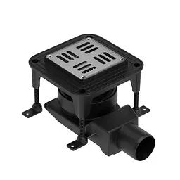 Душевой трап Waterway Spot X 10x10 WSX100001N2 чорний
