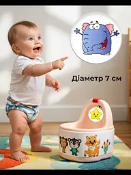 Наліпки для привчання дитини до горщику дитячі наліпки в горщик унітазу туалету стикери термоактивні що проявляються від тепла - мініатюра 8