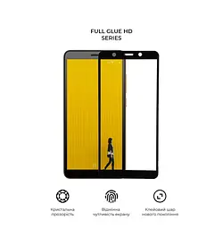 Захисне скло для TECNO POP 3 (BB2), Full Glue HD, 2.5D, повністю прозоре, на весь екран, глянцеве, загартоване 9H, повне проклеювання по всій поверхні, з чорною рамкою, протиударне, кришталево чітке зображення, ArmorStandart (ARM65098) - мініатюра 2