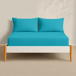 Простирадло Cosas на резинці фланель 90х200 arctic, блакить (Flannel_43Arctic_90x200x20) - мініатюра 4