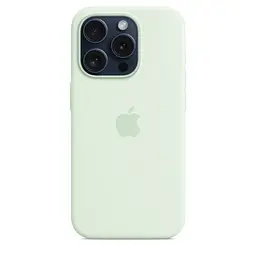 Силіконовий чохол CasePro Silicone Case з MagSafe Soft Mint для iPhone 15 Pro - мініатюра 2