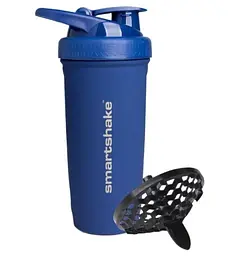 Шейкер спортивний SmartShake металевий Reforce Stainless Steel 30oz/900 мл Navy Blue (11153101) - мініатюра 3
