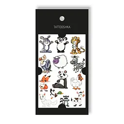 Тату Tattooshka 12 щасливих звіряток WS-YX021 (5805800011073) shop (5805800011073) - мініатюра 1