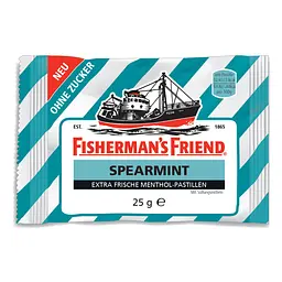 Набір льодяників Fisherman's Friend Spearmint без цукру 3x25g - мініатюра 2