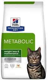 Сухий корм Hill's Prescription Diet Metabolic для зниження та підтримання ваги у кішок 3 кг