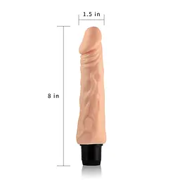 Реалістичний вібратор Xtreme Feel Vibrator тілесний 20см - мініатюра 5