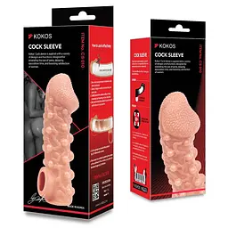 Насадка на член Kokos Cock Sleeve CS 010, L - мініатюра 10