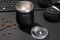Термокухоль Ardesto Compact Mug 350 мл чорний - мініатюра 3