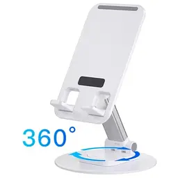 Підставка для планшетів WIWU ZM109 Desktoop Rotation Stand White - мініатюра 3