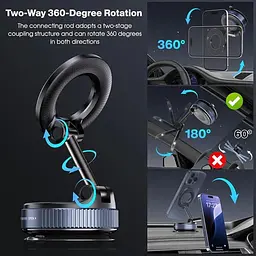 Автомобільний тримач для телефону JoyPro Magnetic Holder - мініатюра 4