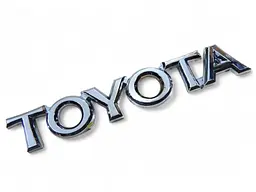 Емблема напис Toyota Хром 105х18мм (на скотчі) 75441-60320
