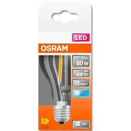 Лампочка Osram LED CL A60 6,5W/840 230V FIL E27 (4058075112308) - мініатюра 4