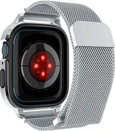 Ремінець Spigen Metal Fit Pro для Apple Watch 42/44/45mm Silver [ACS04584] [85168] - мініатюра 5