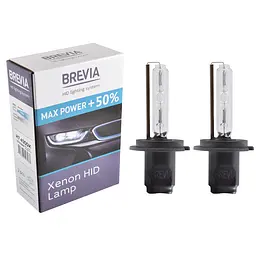 Ксенонова лампа Brevia H7 +50%, 4300K, 85V, 35W PX26d KET, 2шт(12743MP)