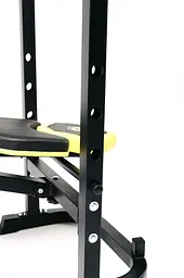 Тренувальна лавка Besport WB-003 горизонтальна для жиму зі стійкою під штангу - мініатюра 3