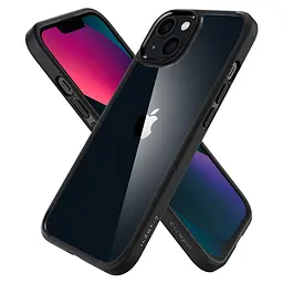 Оригінальний протиударний чохол Spigen Ultra Hybrid для iPhone 13 Matte Black ACS03523 - мініатюра 8