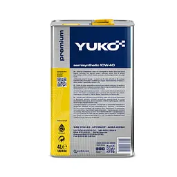 Моторна олива Yuko SEMISYNTHETIC 10W-40 4л (4820070240153) - мініатюра 2