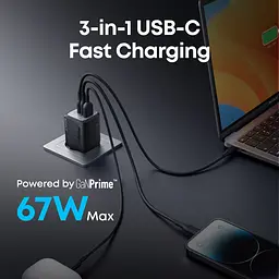 Мережевий зарядний пристрій GaNPrime Charger - 67W Anker teh0026811 - мініатюра 4