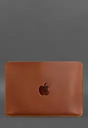 Шкіряний чохол BlankNote для MacBook 14 дюйм Світло-коричневий Crazy Horse - мініатюра 3