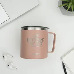 Термокружка Kite Cute but phycho 400 мл пудрова (K22-379-03-1) - мініатюра 4