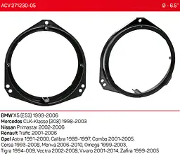 Проставки під динаміки 165 мм / 6.5" ACV 271230-05 для автомобілів Opel, BMW, Mecedes, Nissan, Renault - мініатюра 4