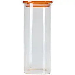 Ємність для зберігання MBM HOME 1.9 л прозора (KP-146 L T/ORANGE)