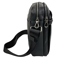 Сумка через плече чоловіча шкіряна Tiding Bag 8911A чорна - мініатюра 4
