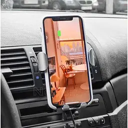 Тримач в машину з бездротовим ЗП Baseus Gravity Car Mount (Air Outlet Version) 1.67A 10W чорний (17216) - мініатюра 4