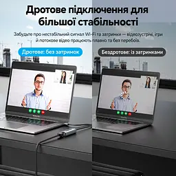 Ethernet-адаптер Vention зовнішня мережева карта USB-A на RJ45 до 2,5 Гбіт/с для швидкості понад 1 Гбіт/с потрібен кабель Cat6 або вище без налаштування у Windows 11 та macOS із захистом від короткого замикання та перенапруги алюмінієвий корпус для відведення тепла вбудований кабель 0,15 м сірий (CFSHB) - мініатюра 11