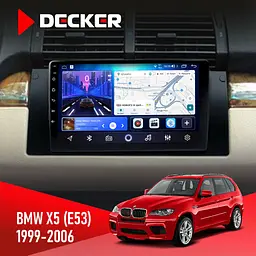 Штатна магнітола BMW X5 (E53) 1999-2006 Decker D9-006 4x64, 4G Decker (НФ-00002074)