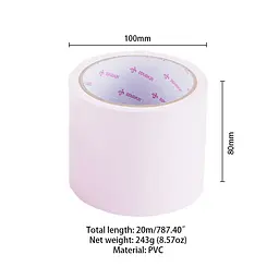 Скотч для бондажу LOCKINK SEVANDA Electrostatic Tape, блідо-рожева, 16 м - мініатюра 2